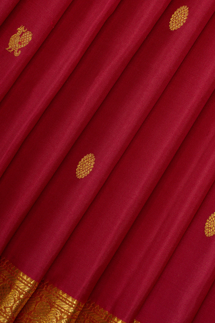 Pink traditional pure kanchipuram silk saree