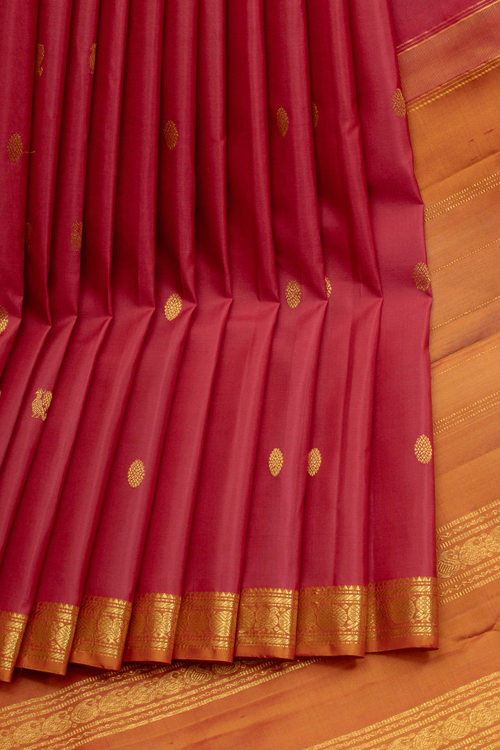 Pink traditional pure kanchipuram silk saree