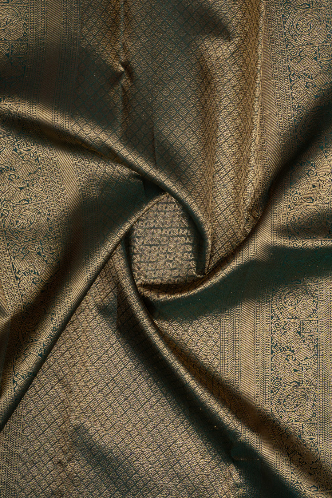 Green brocade pure kanchipuram silk saree