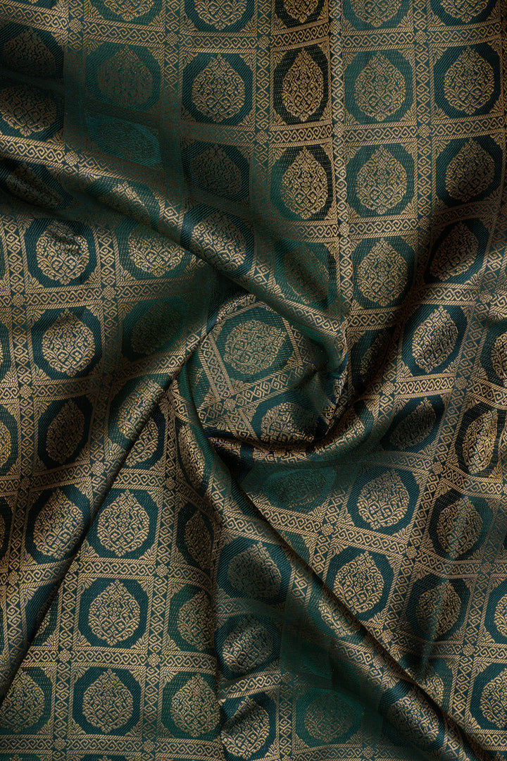 Green brocade pure kanchipuram silk saree