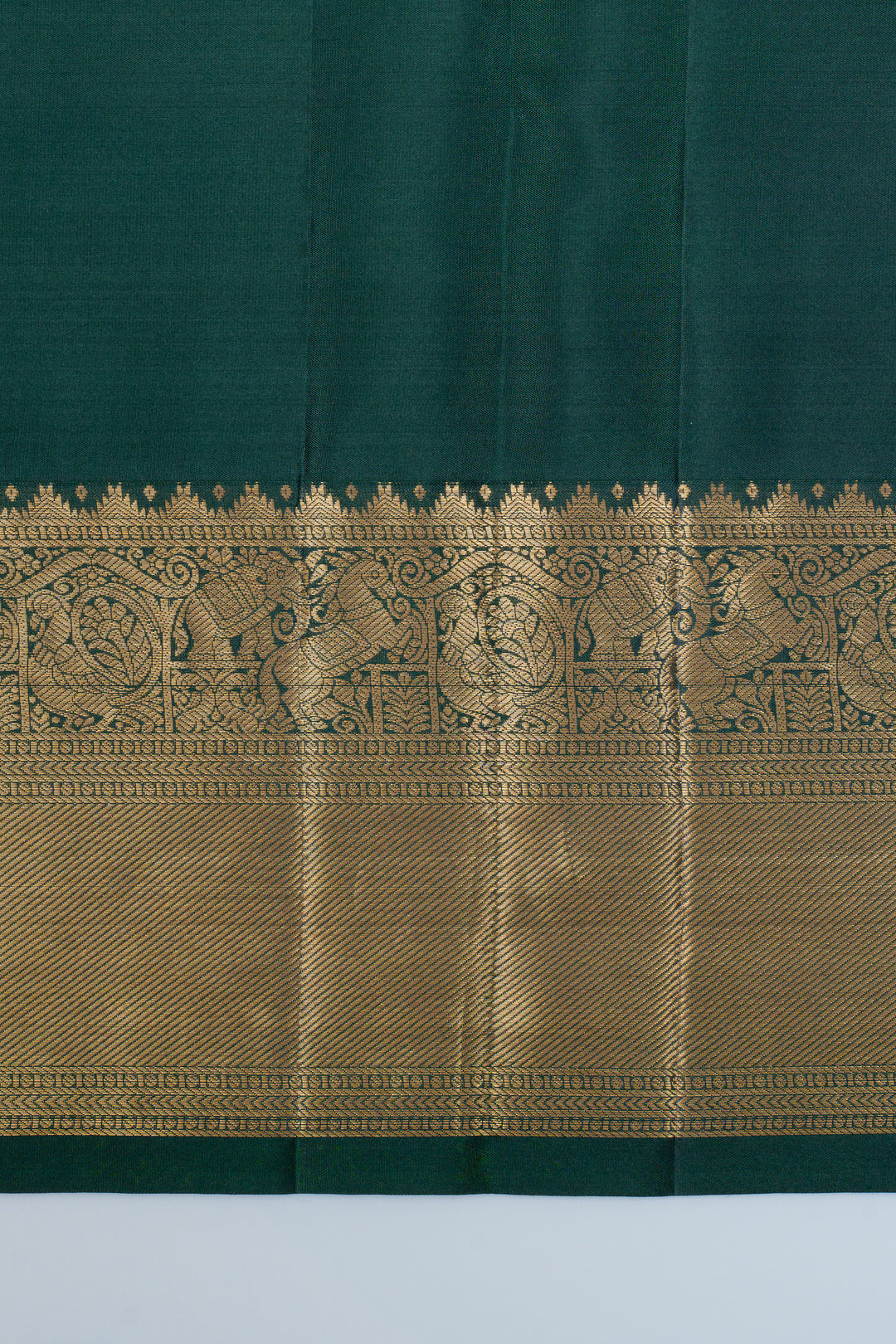 Green brocade pure kanchipuram silk saree