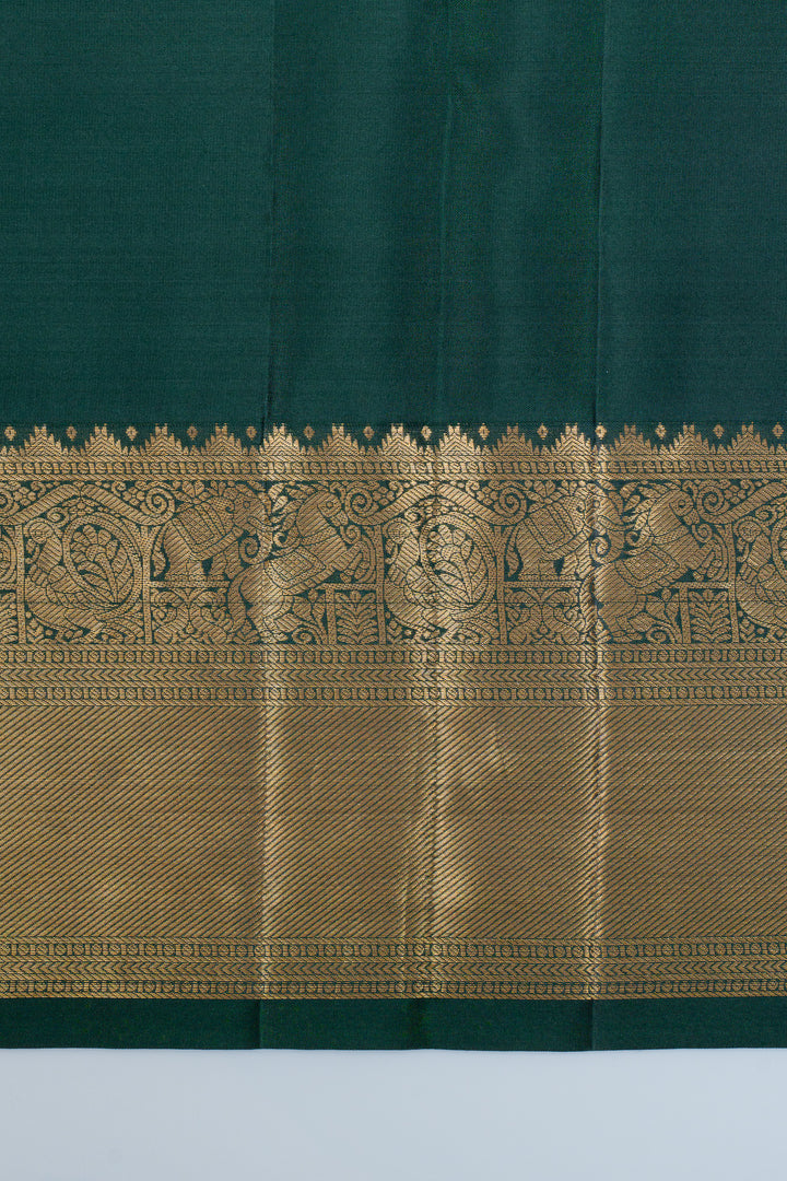 Green brocade pure kanchipuram silk saree