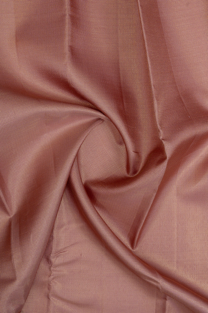 Baby pink Zari brocade pure kanchipuram silk saree