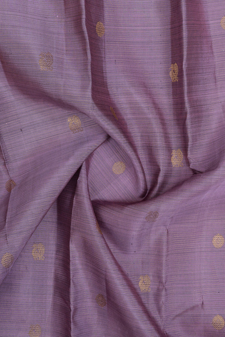 Light purple traditional pure kanchipuram silk saree