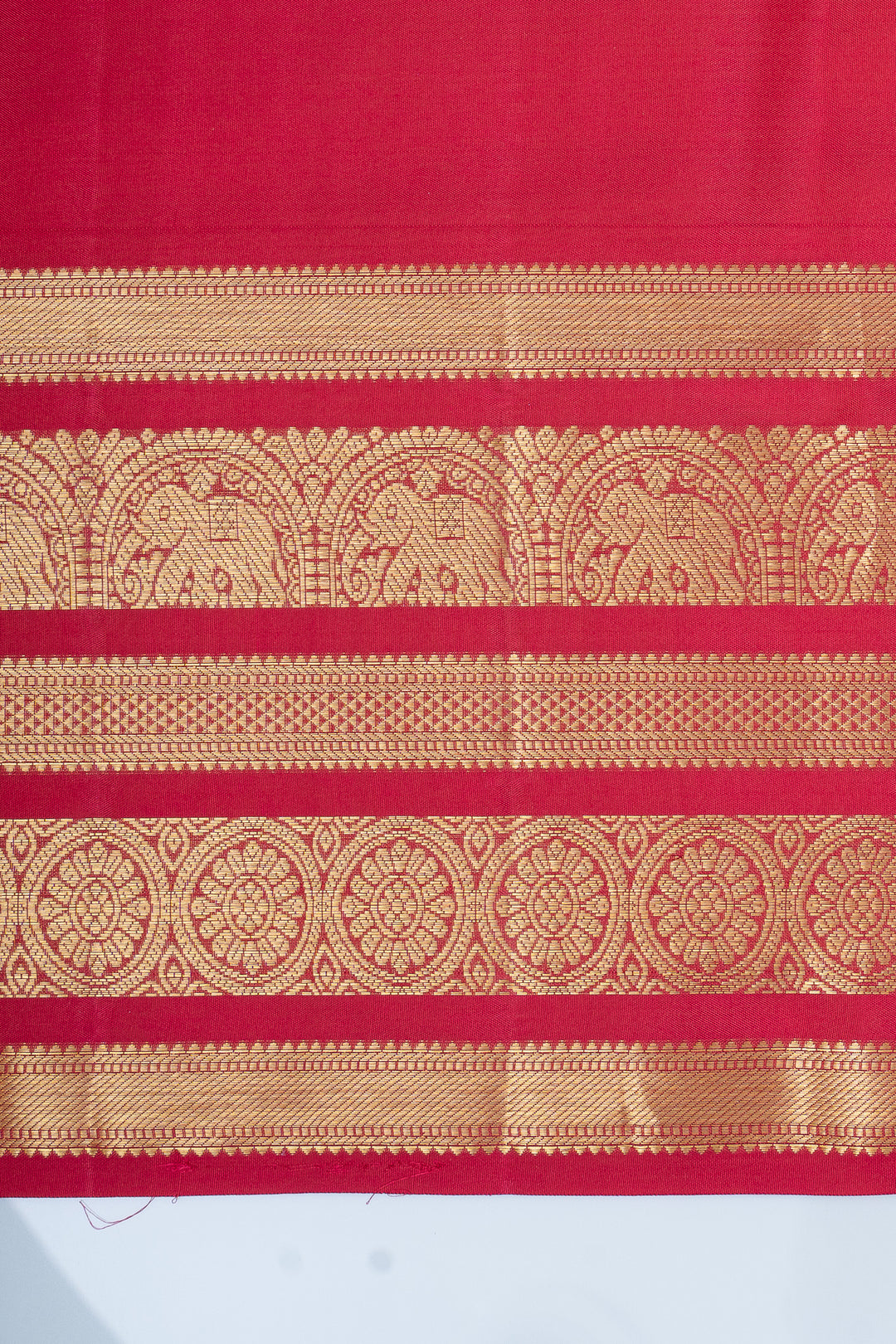 Magenta lakshadeepam pure kanchipuram silk saree