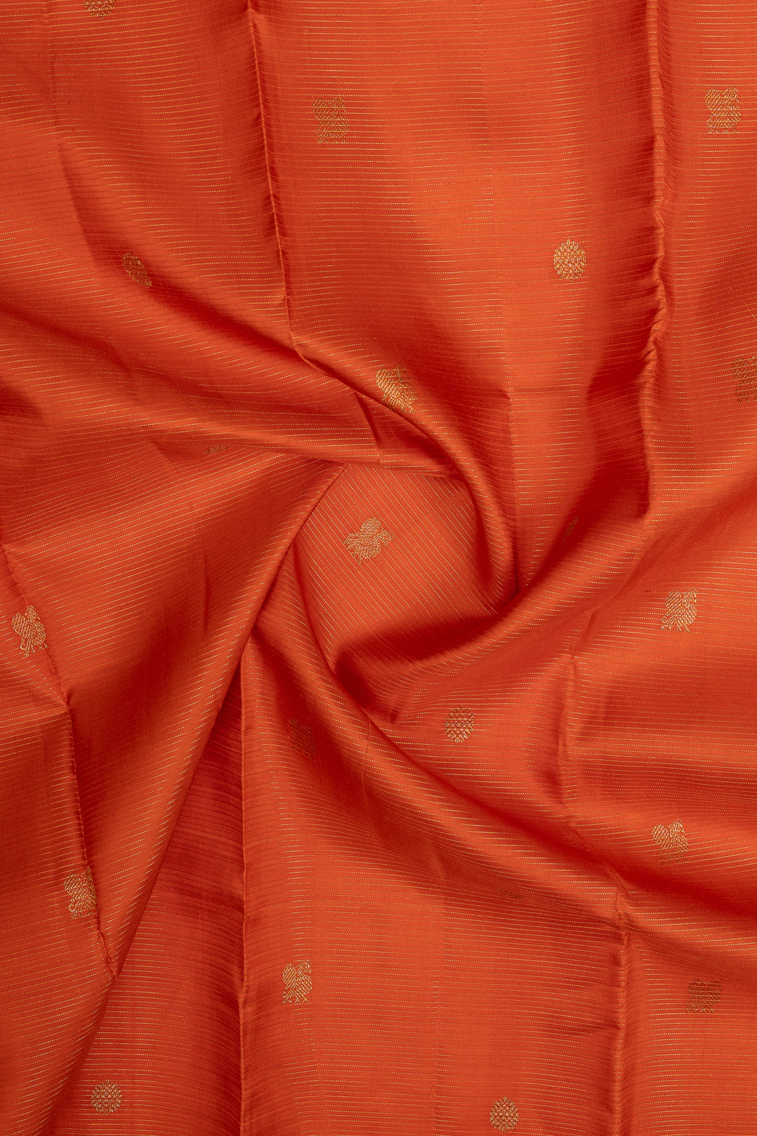 Rust orange Vairaoosi pure kanchipuram silk saree