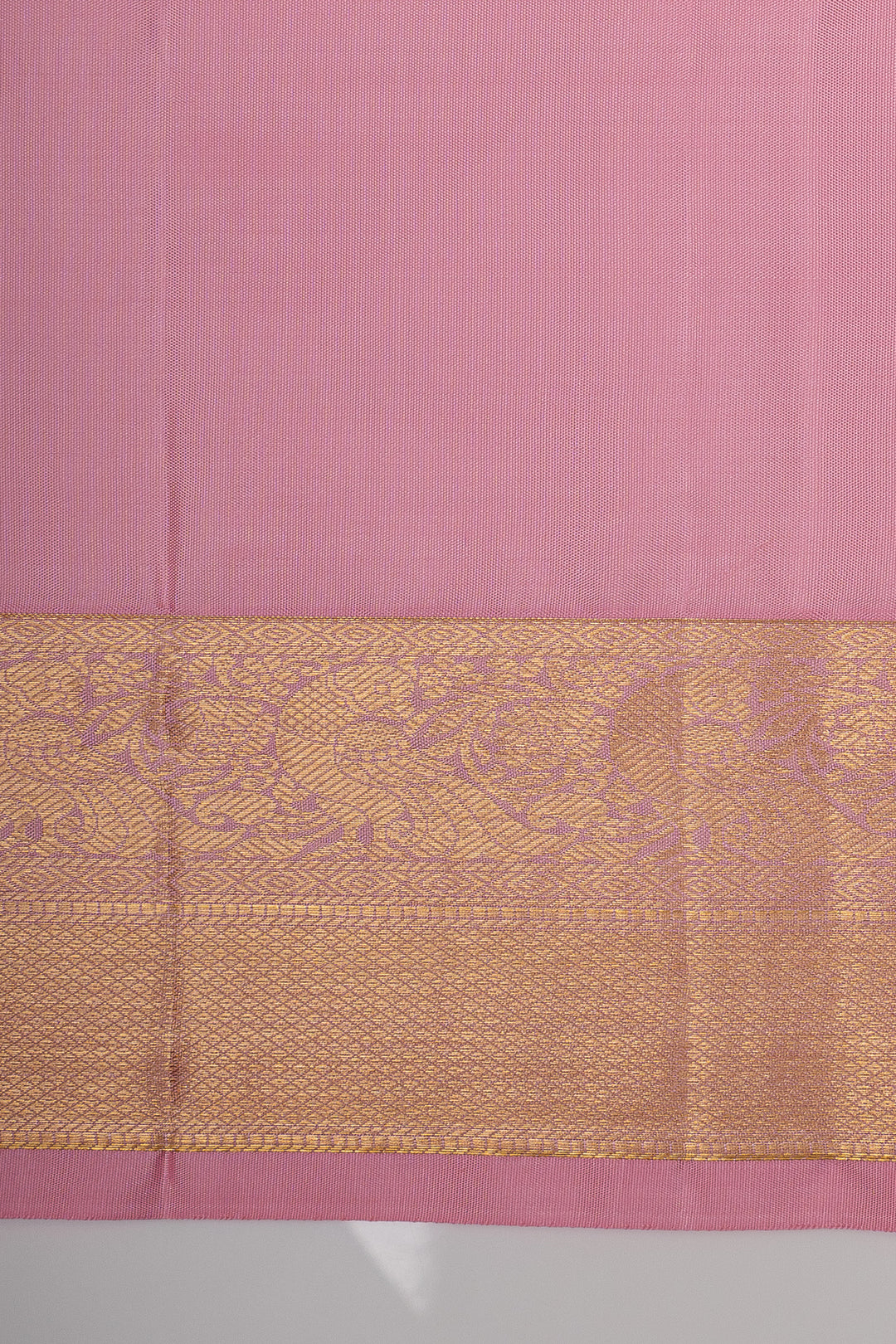 Pink traditional pure kanchipuram silk saree