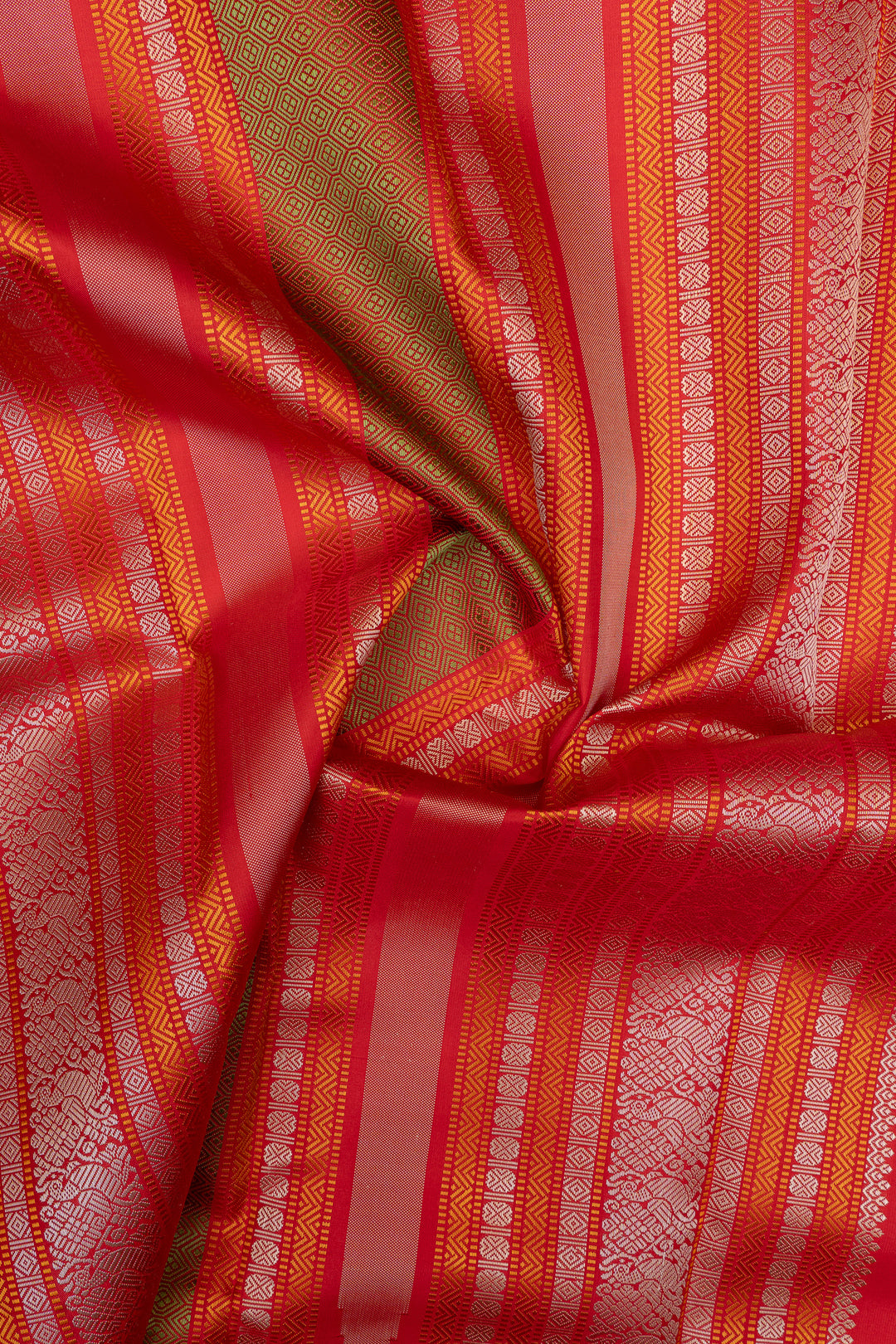 Purple threadwork pure kanchipuram silk saree