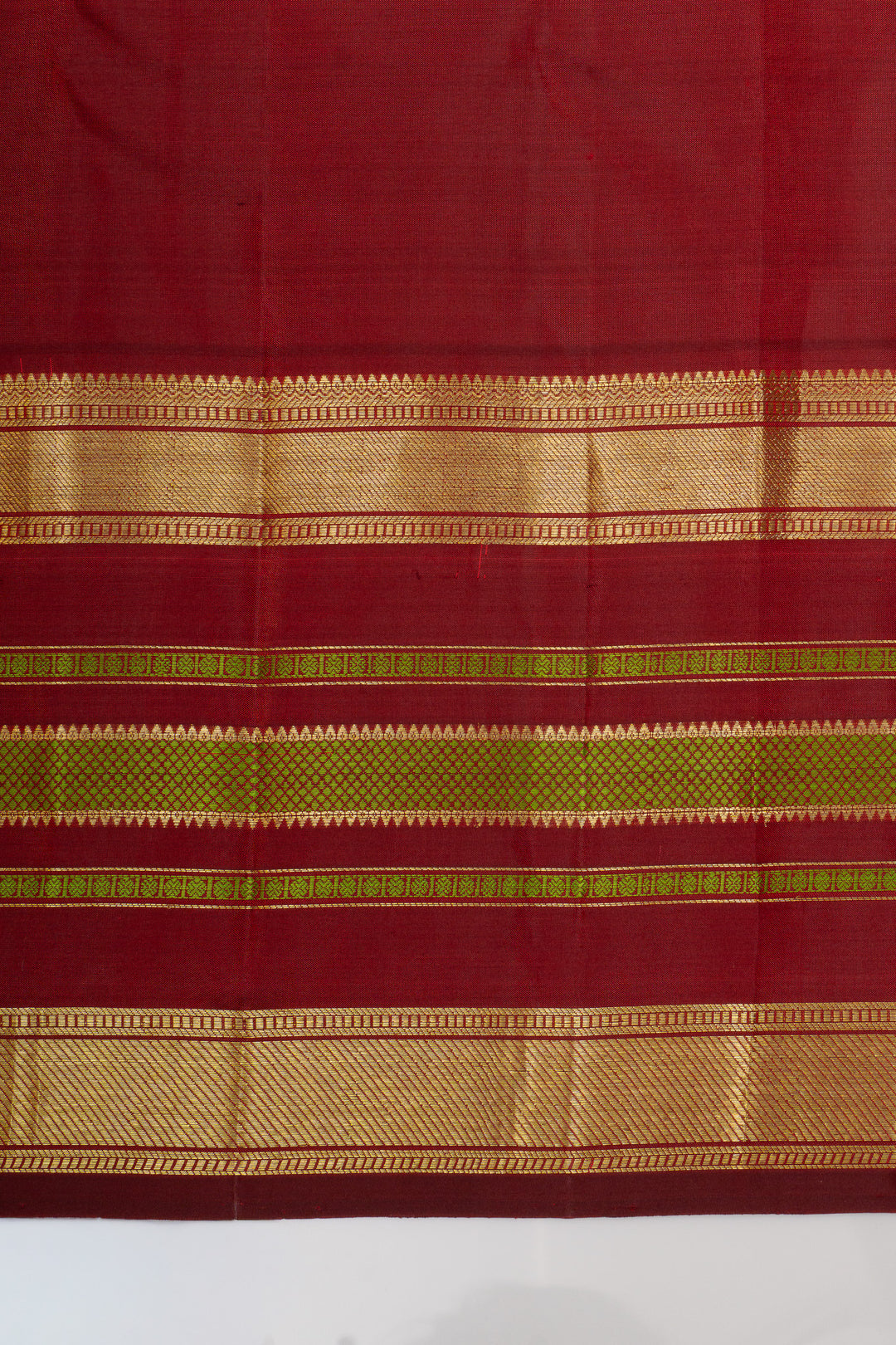 Red traditional pure kanchipuram silk saree