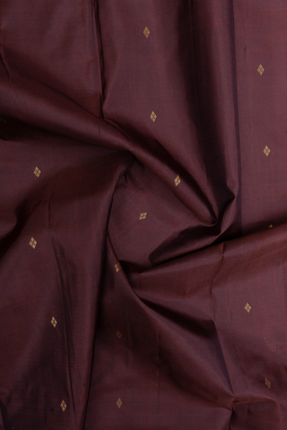 Brown and pink small Border pure soft silk saree