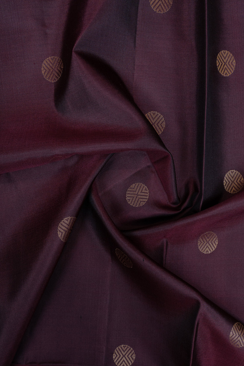 Maroonish purple pure soft silk saree
