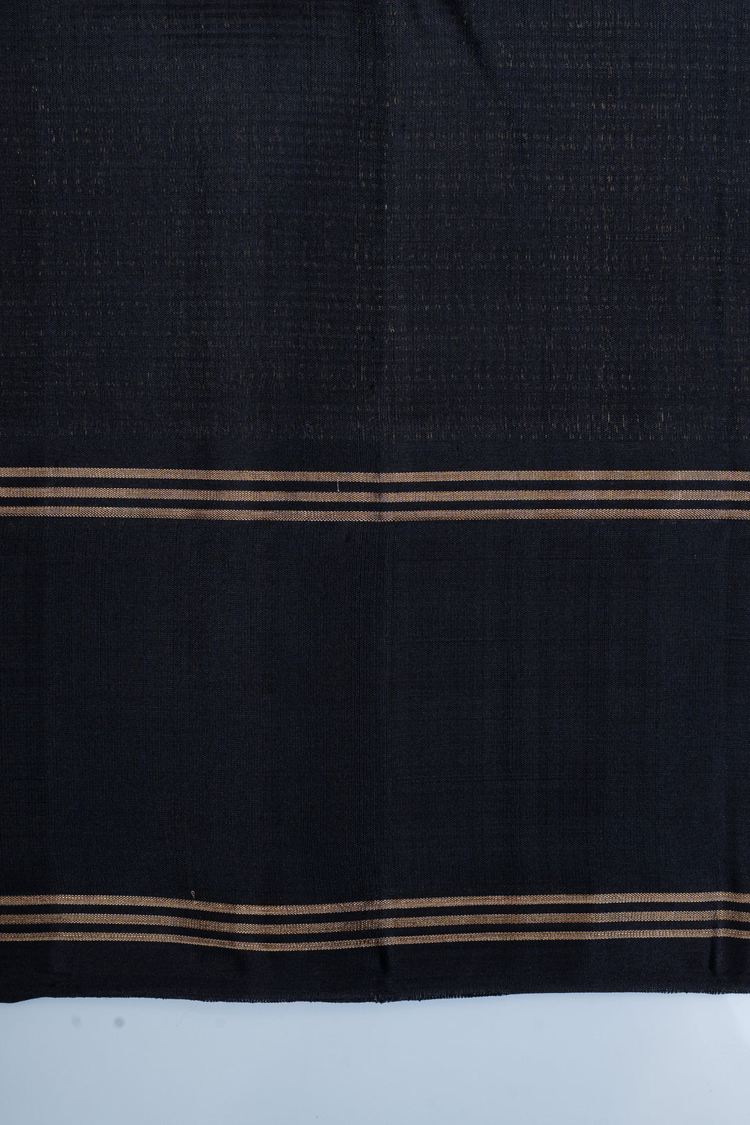 Teal Blue stripes pure soft silks saree