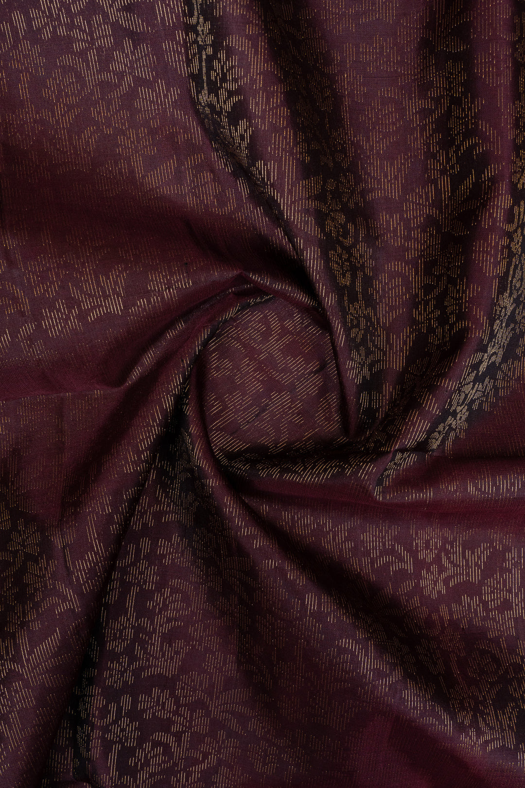 Maroon and teal blue floral pure to soft silk saree