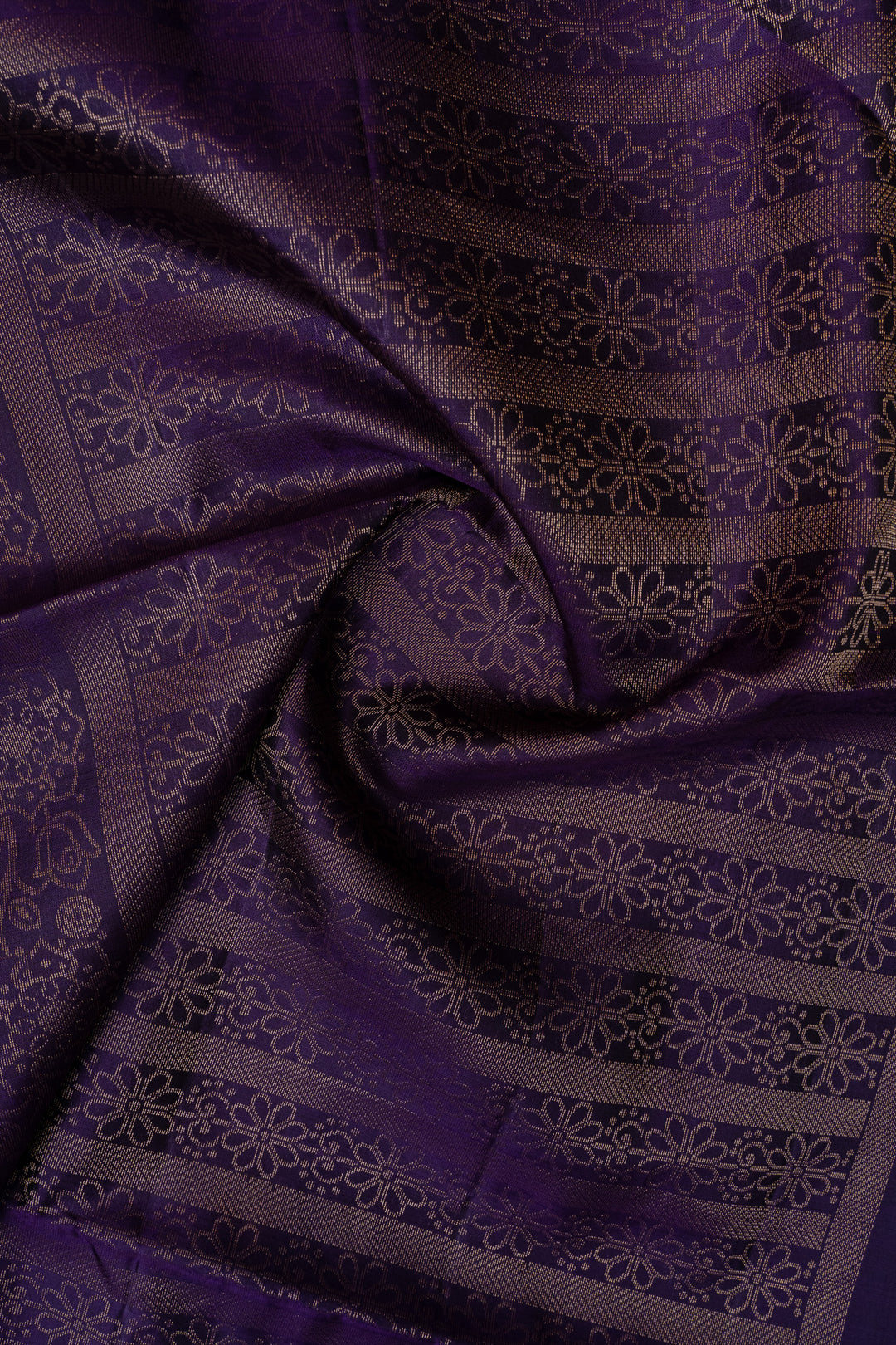 Rus maroon and blue pure soft silk