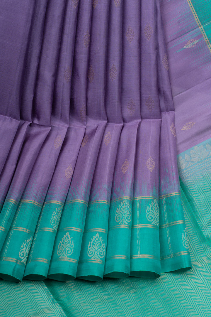 Lavender and cyan soft silk