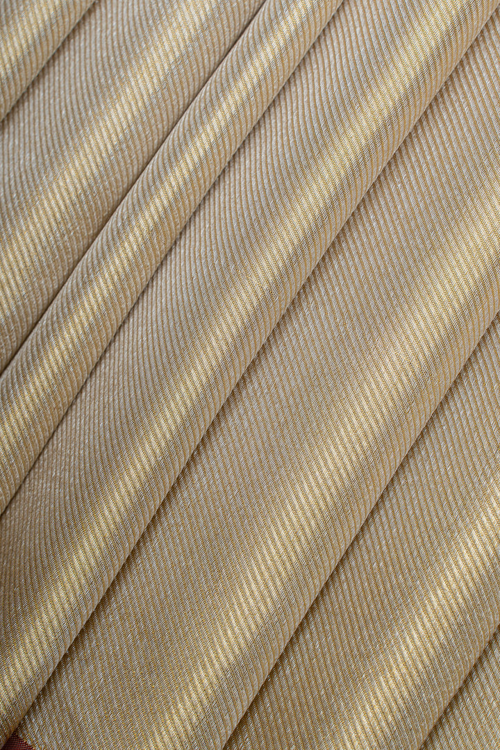 Gold self brocade pure kanchipuram silk saree