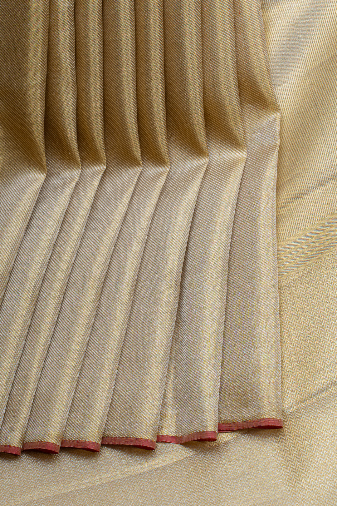 Gold self brocade pure kanchipuram silk saree