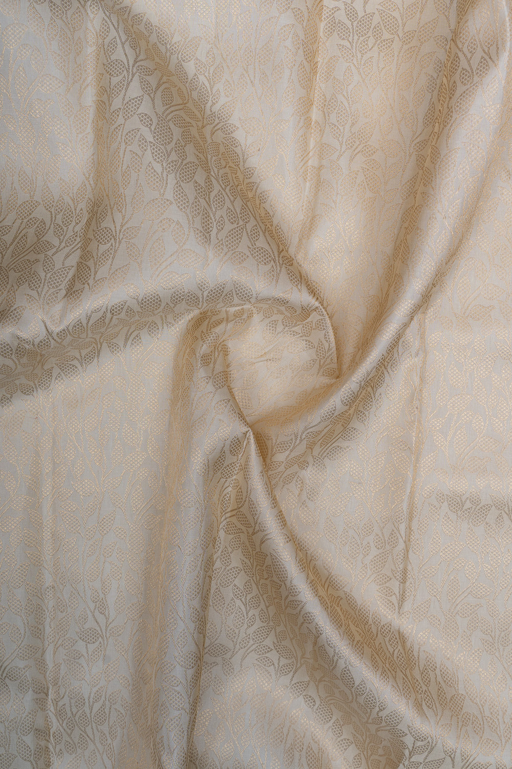 Ivory brocade  pure Kanchipuram  silk saree