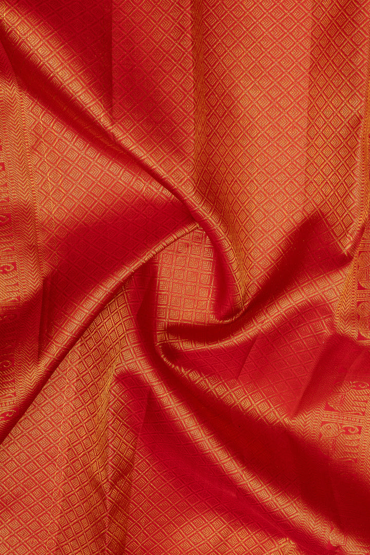 Maroon traditional pure kanchipuram silk saree