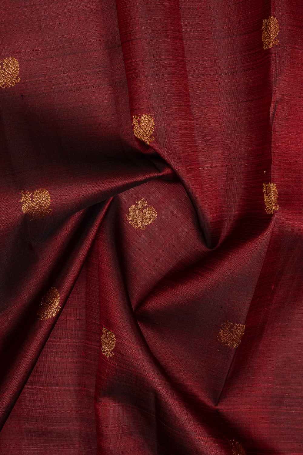 Maroon traditional pure kanchipuram silk saree
