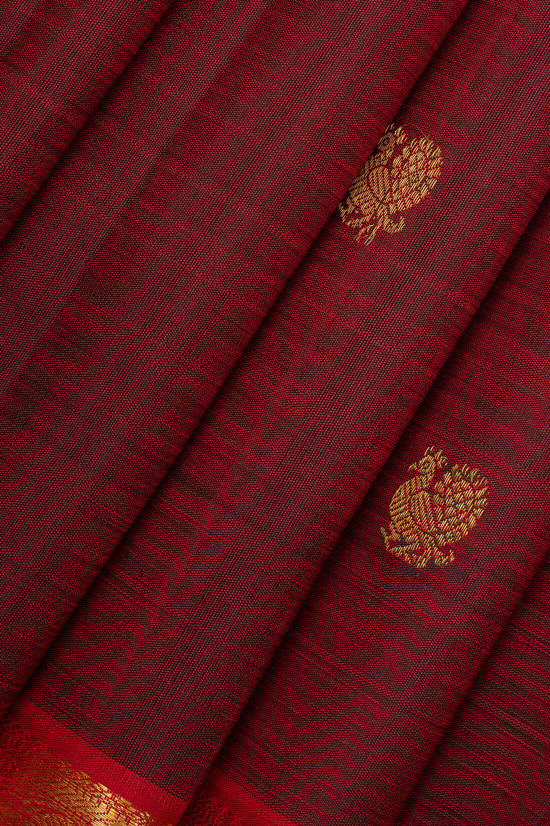 Maroon traditional pure kanchipuram silk saree
