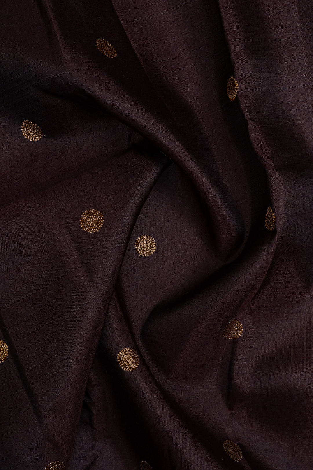 Jamun and rust orange traditional pure kanchipuram silk saree