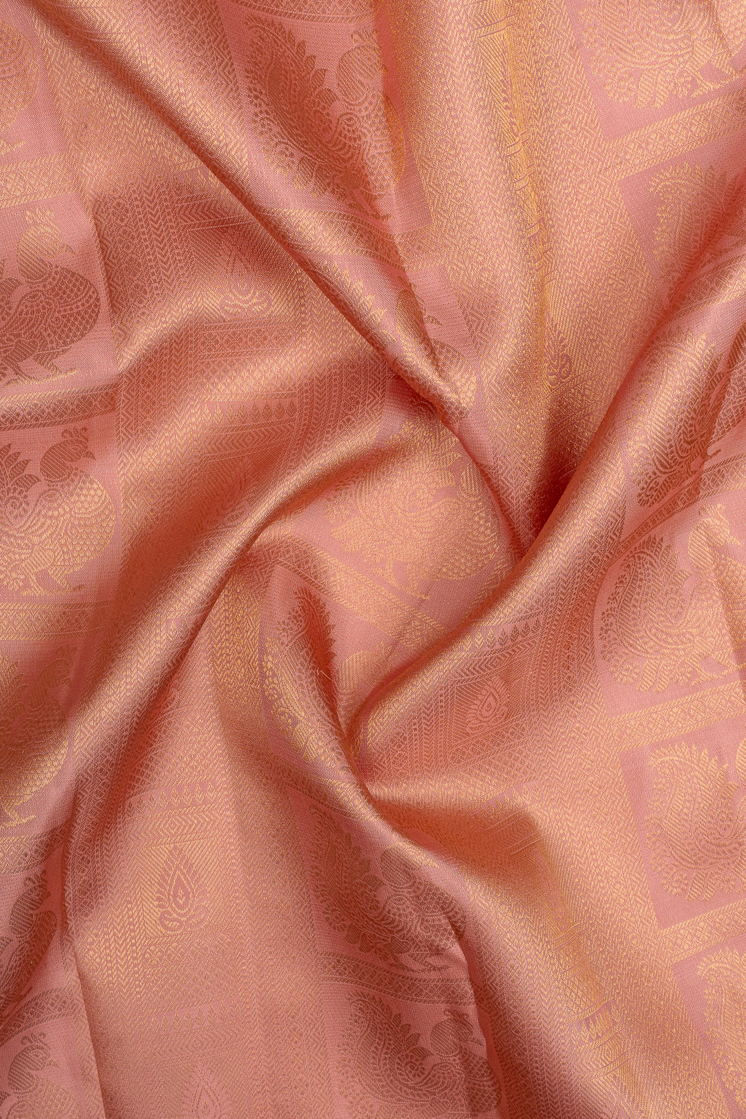 Mauve brocade pure kanchipuram silk saree