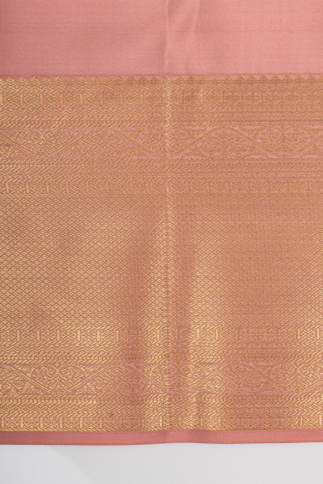 Mauve brocade pure kanchipuram silk saree
