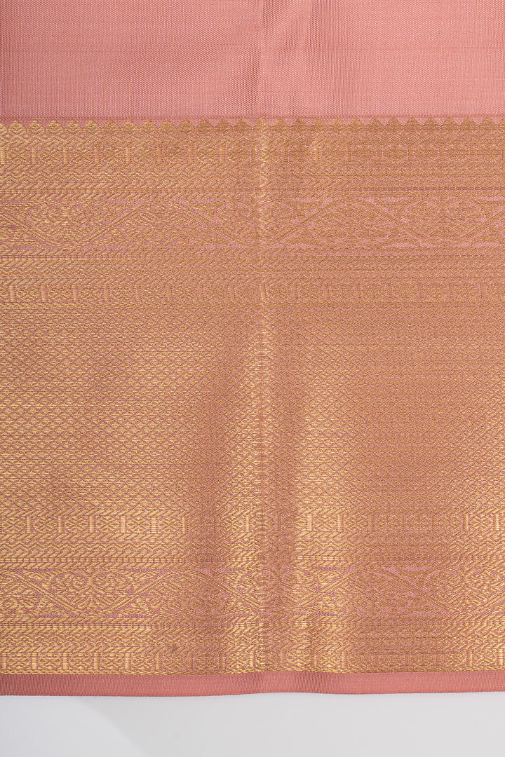 Mauve brocade pure kanchipuram silk saree