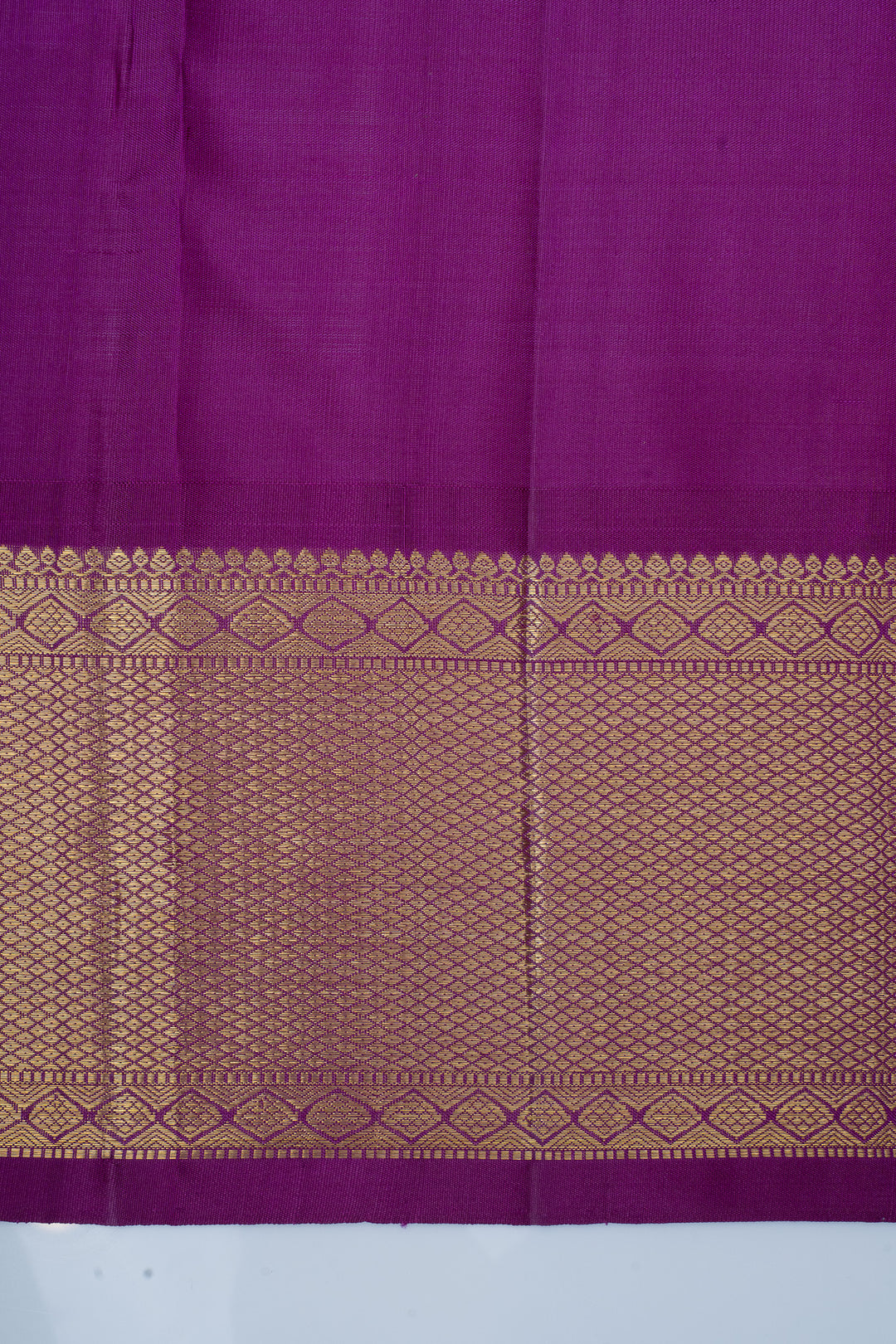 Anandha blue and purple brocade pure kanchipuram silk saree