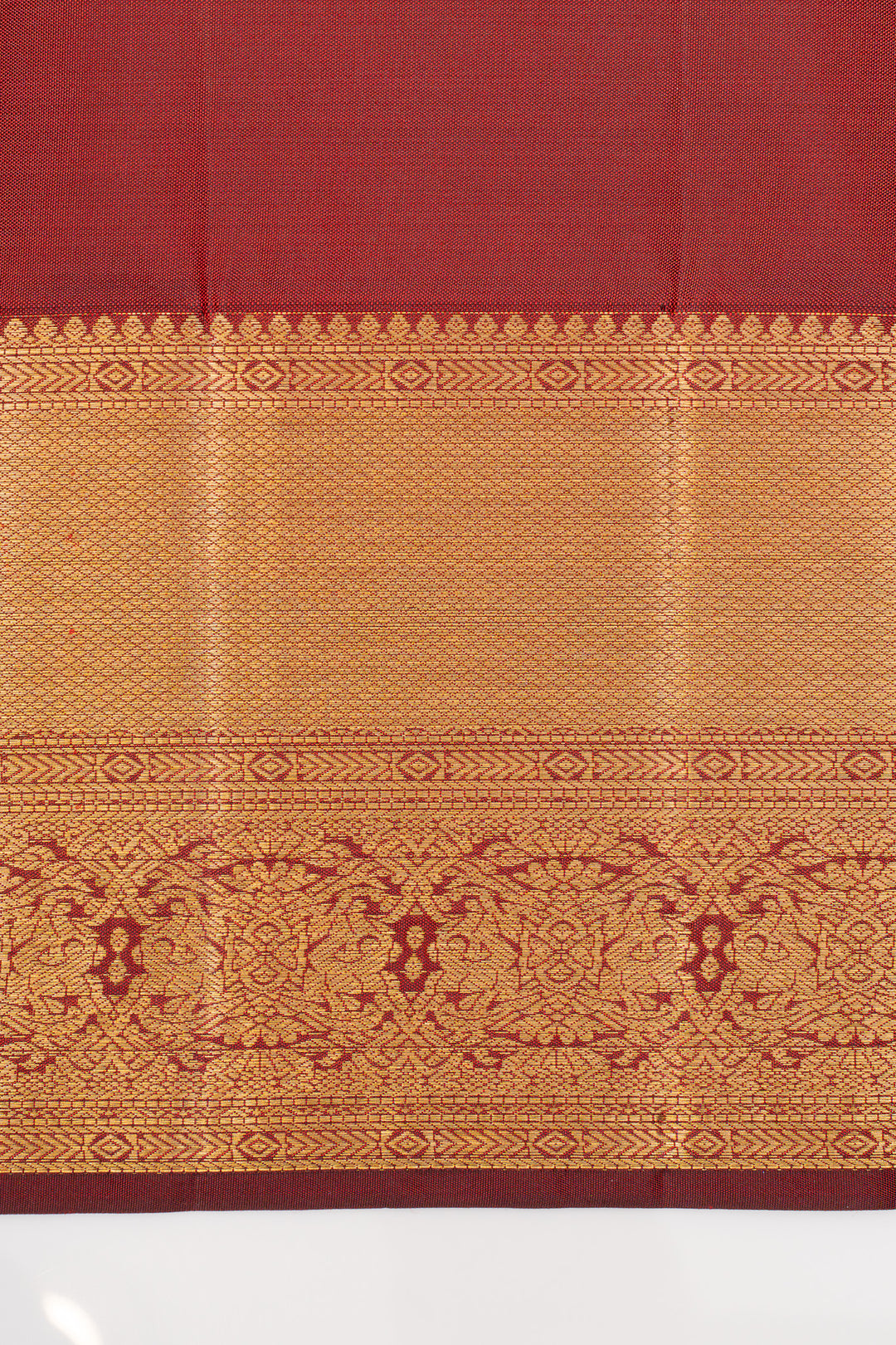 Purple brocade pure kanchipuram silk saree