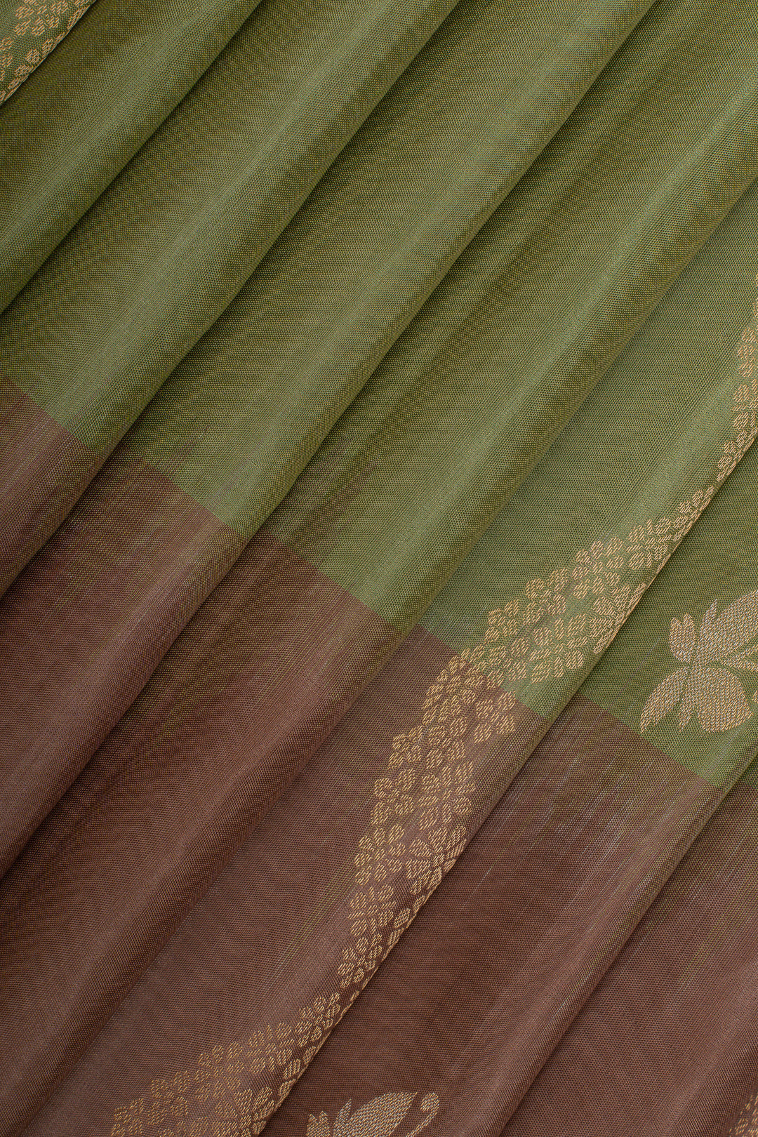 Green traditional pure soft silk saree
