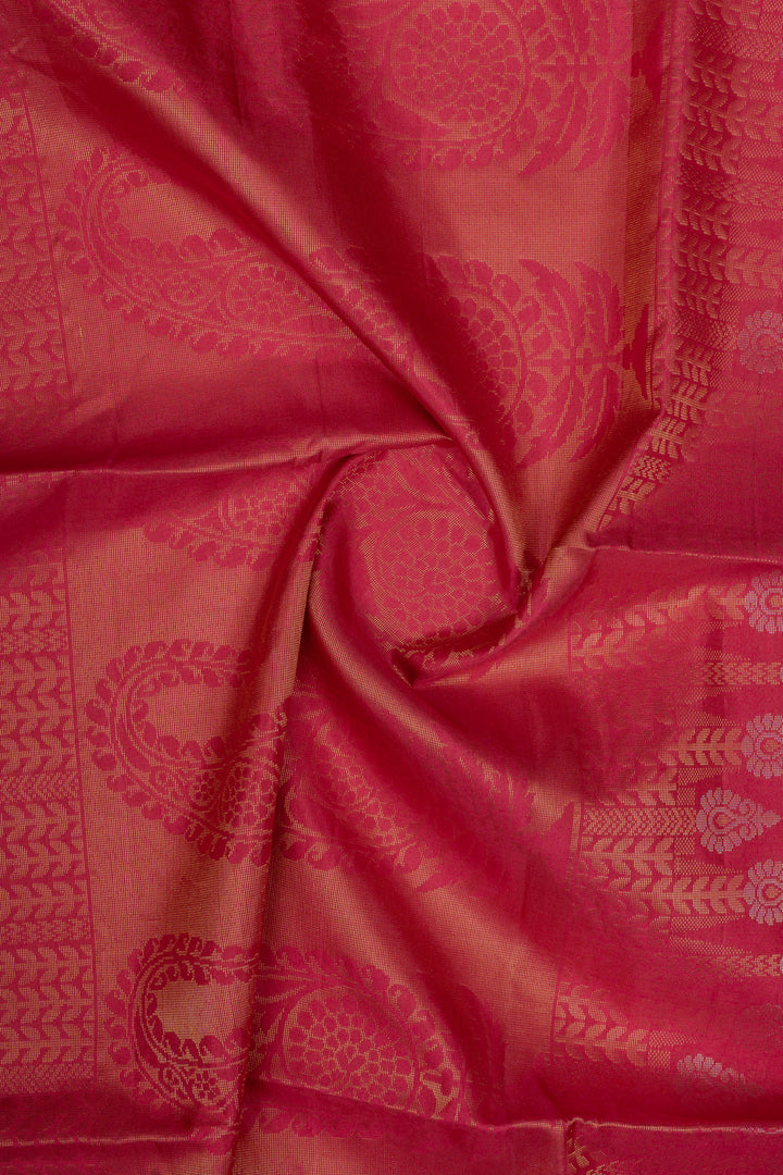 Blue traditional pure soft silk saree