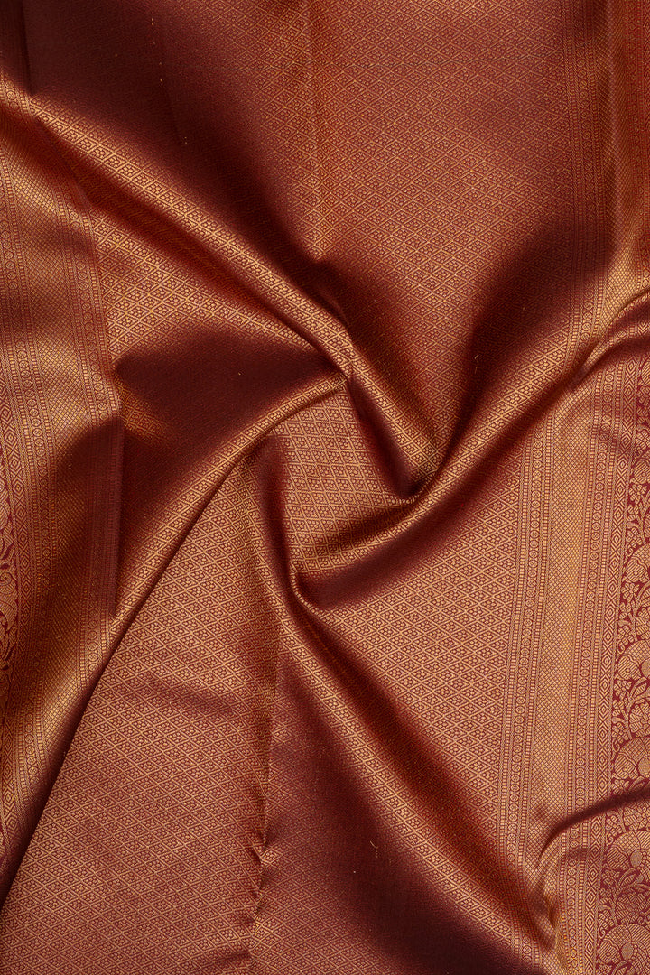 Red traditional pure kanchipuram silk saree