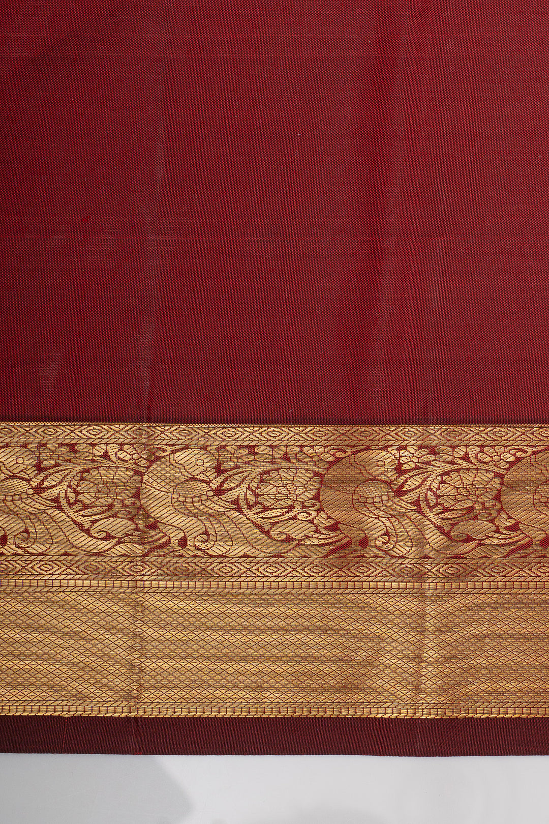 Red traditional pure kanchipuram silk saree