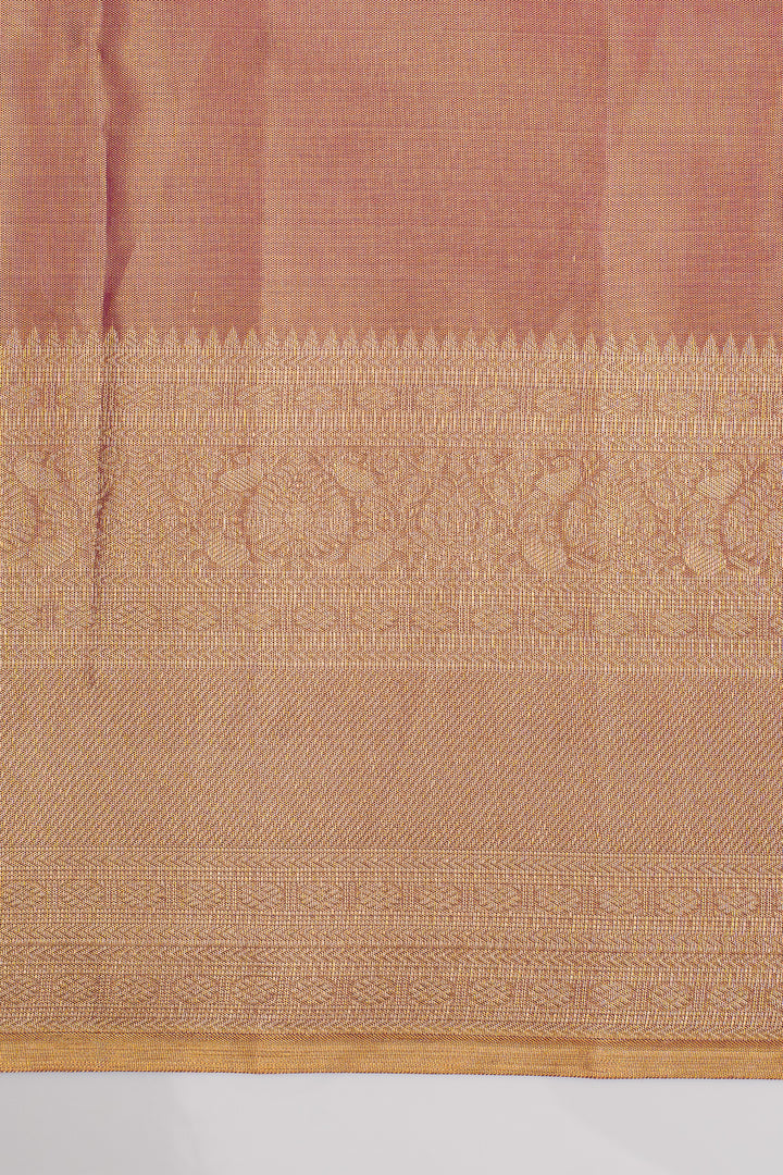 Pastel tissue brocade pure kanchipuram silk saree