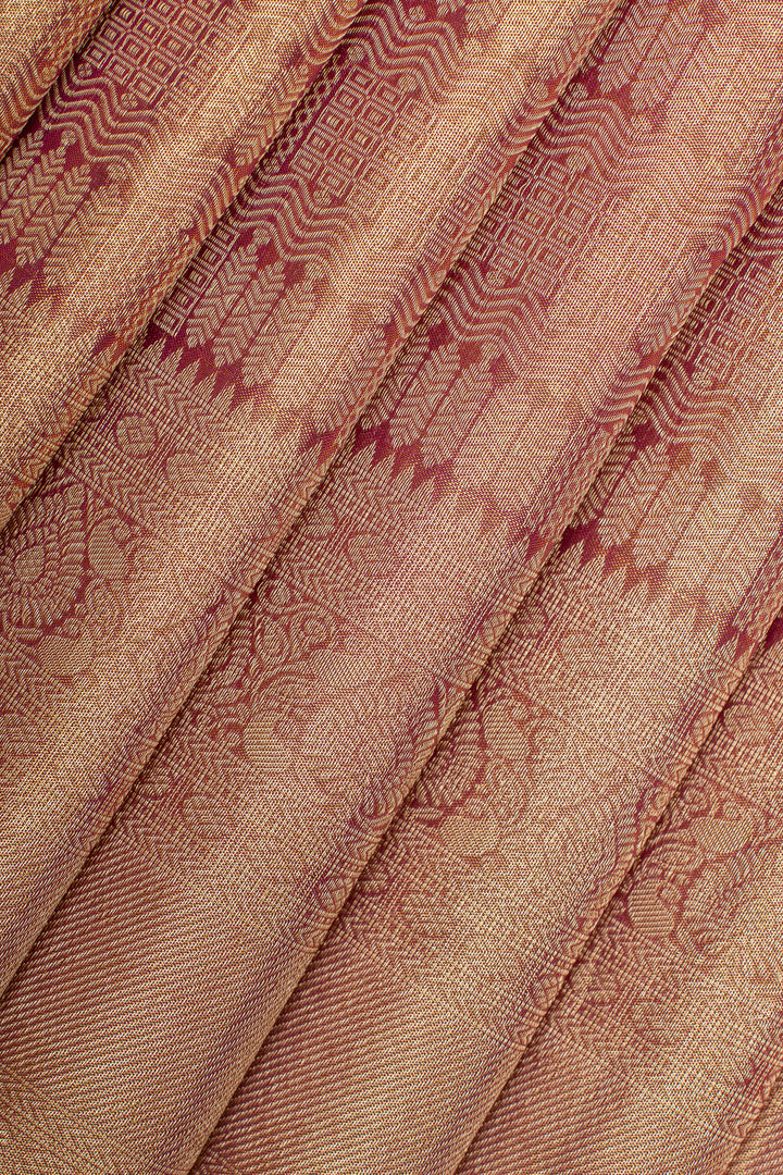 Pastel tissue brocade pure kanchipuram silk saree