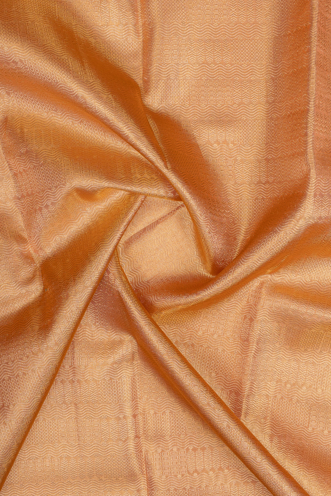 Sandel tissue brocade pure kanchipuram silk saree