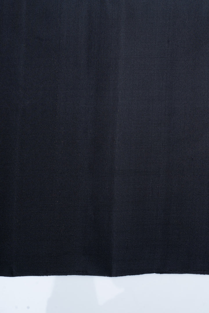 Black and gold turning border soft silk