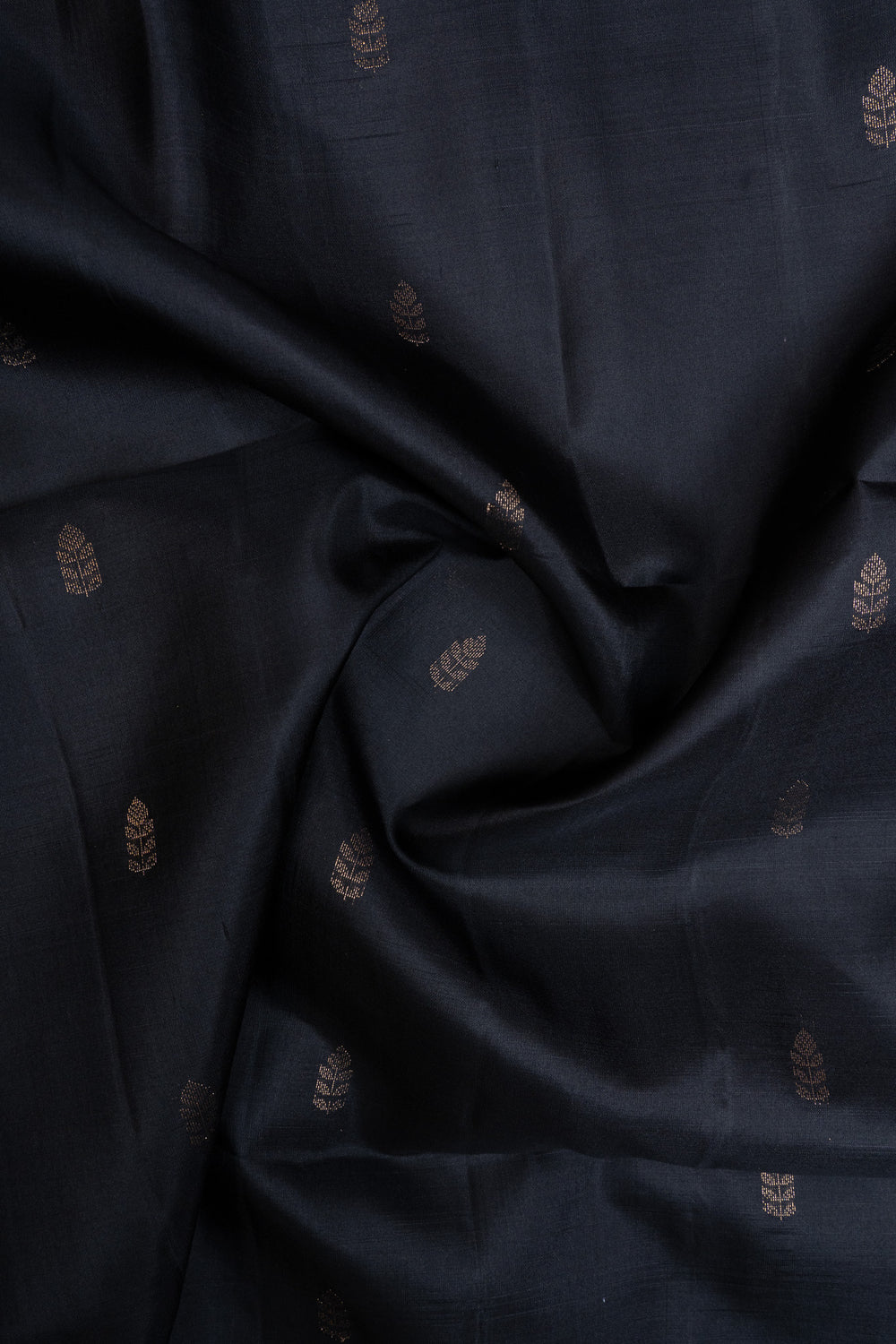 Black pure soft silk saree