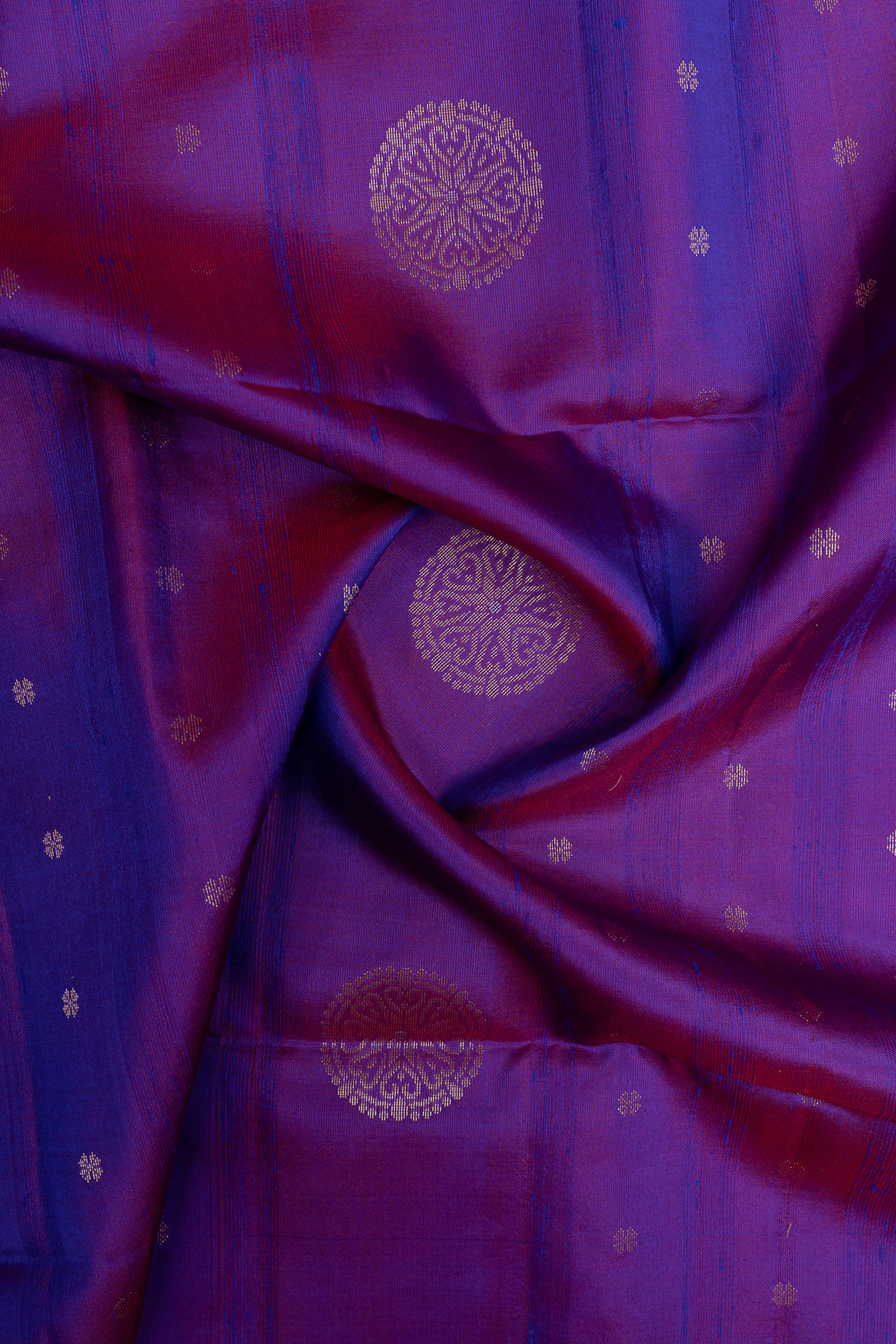 Purple traditional pure soft silk saree