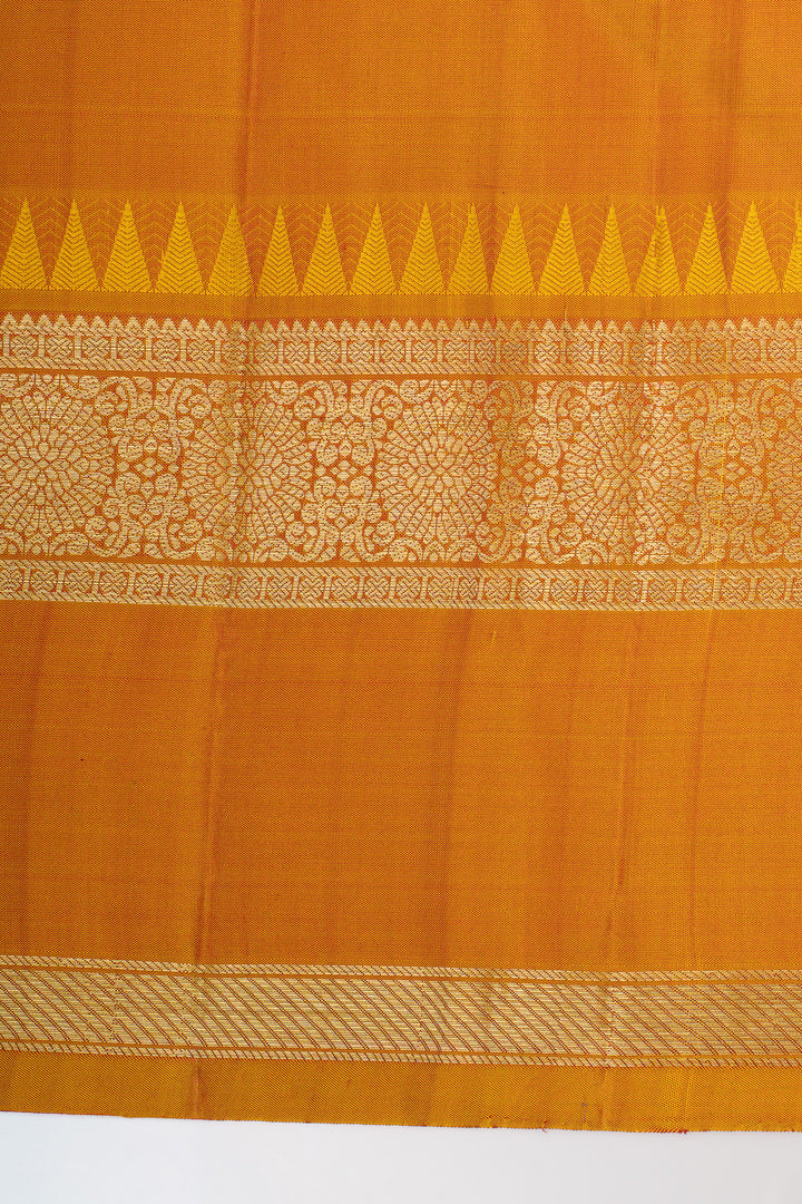 Red traditional pure kanchipuram silk saree
