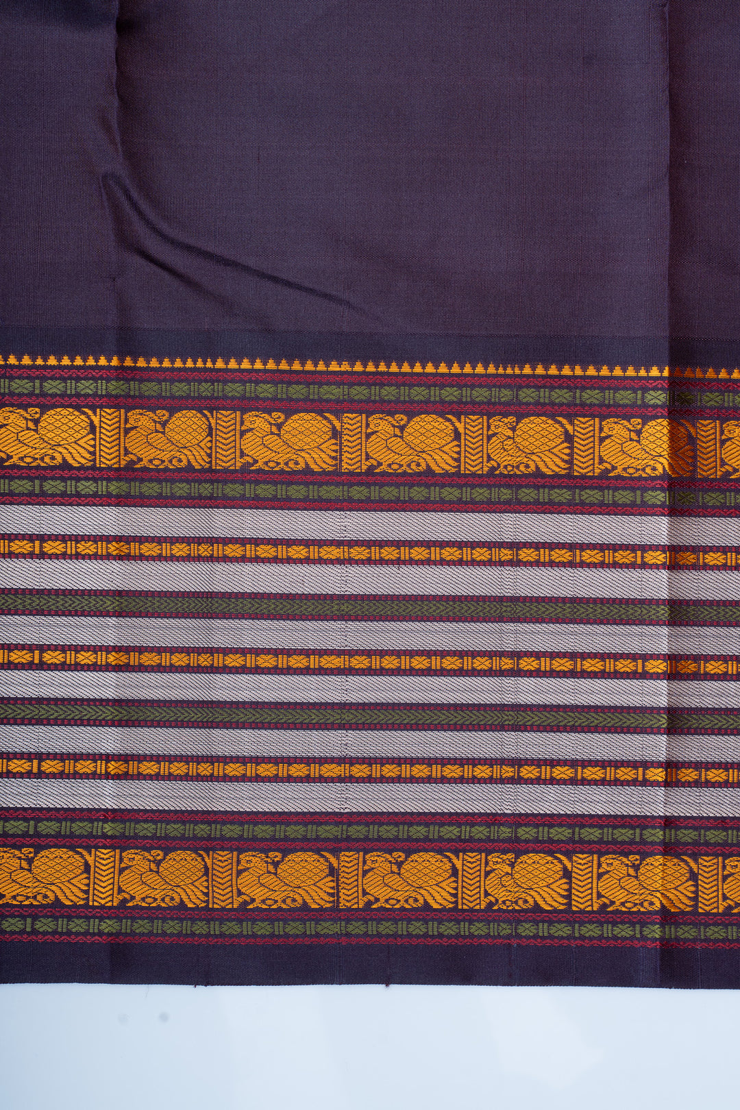 Pink threadwork pure kanchipuram silk saree