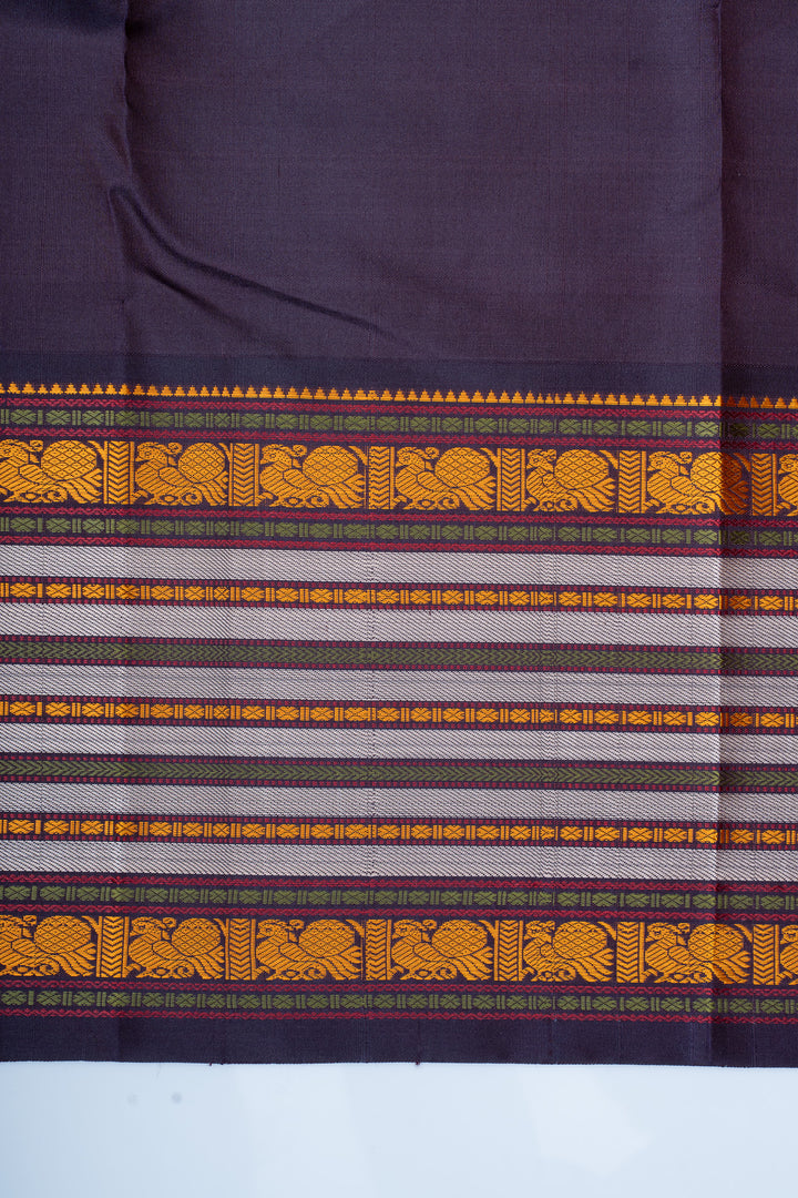 Pink threadwork pure kanchipuram silk saree