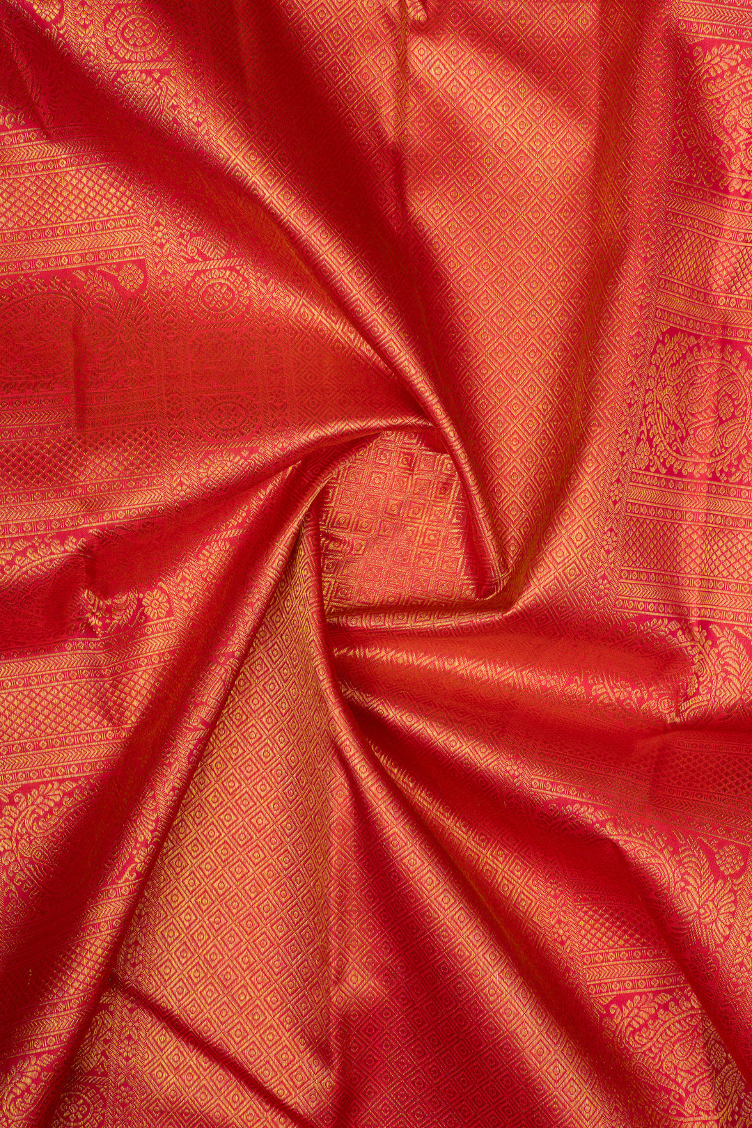 Peacock blue grand border pure kanchipuram silk saree