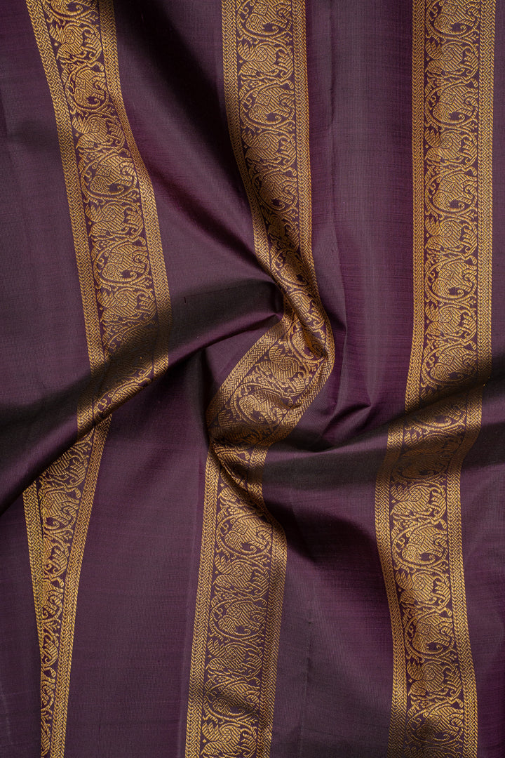 Rexona Green &amp; Jamun Rettai Pettu Pure Kanchipuram Silk Saree