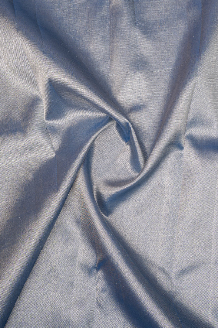 Blue Geometric Concept 8 Kol Pure Kanchipuram Silk Saree