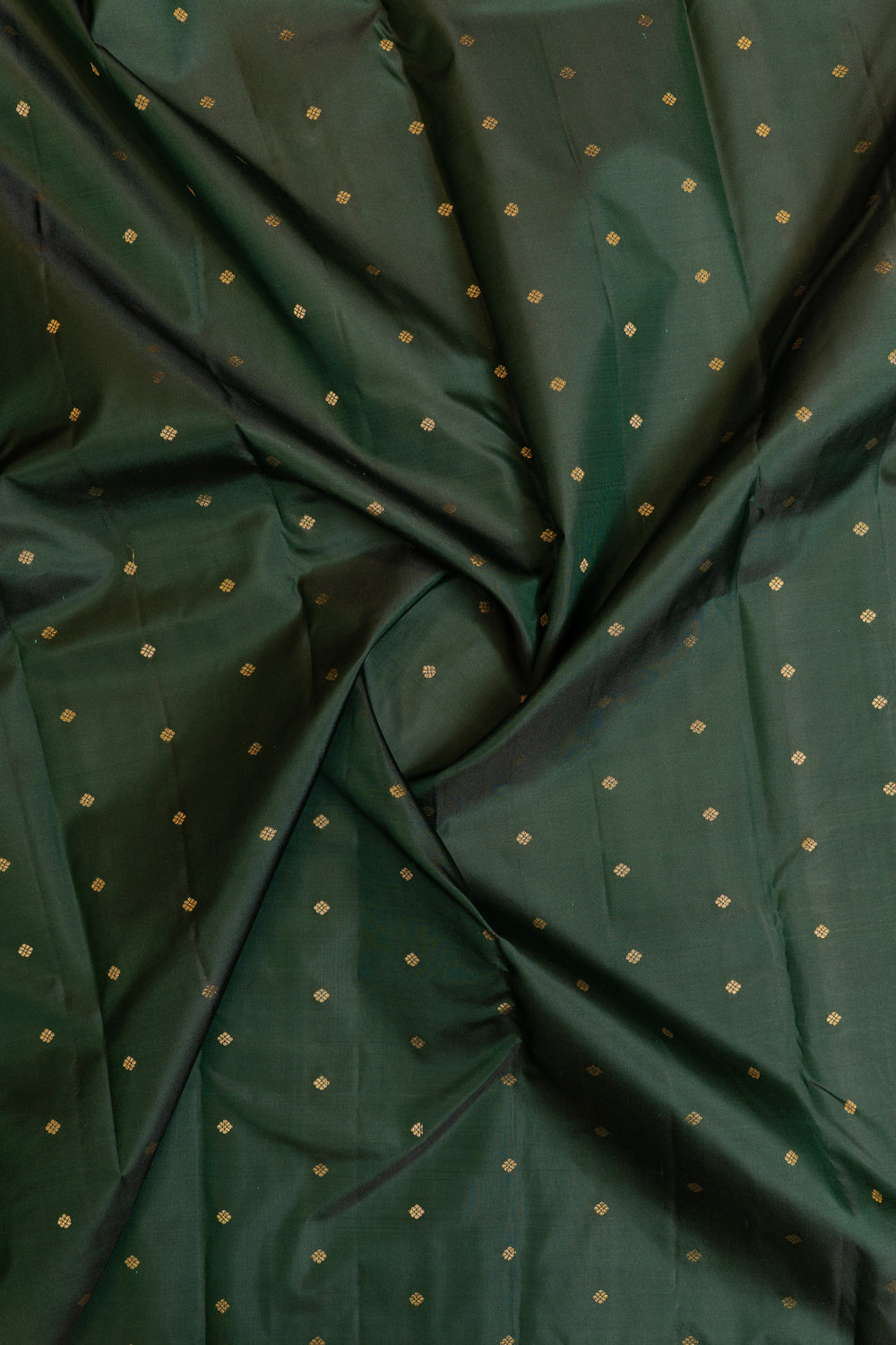 Bottle green traditional pure Kanchipuram silk saree