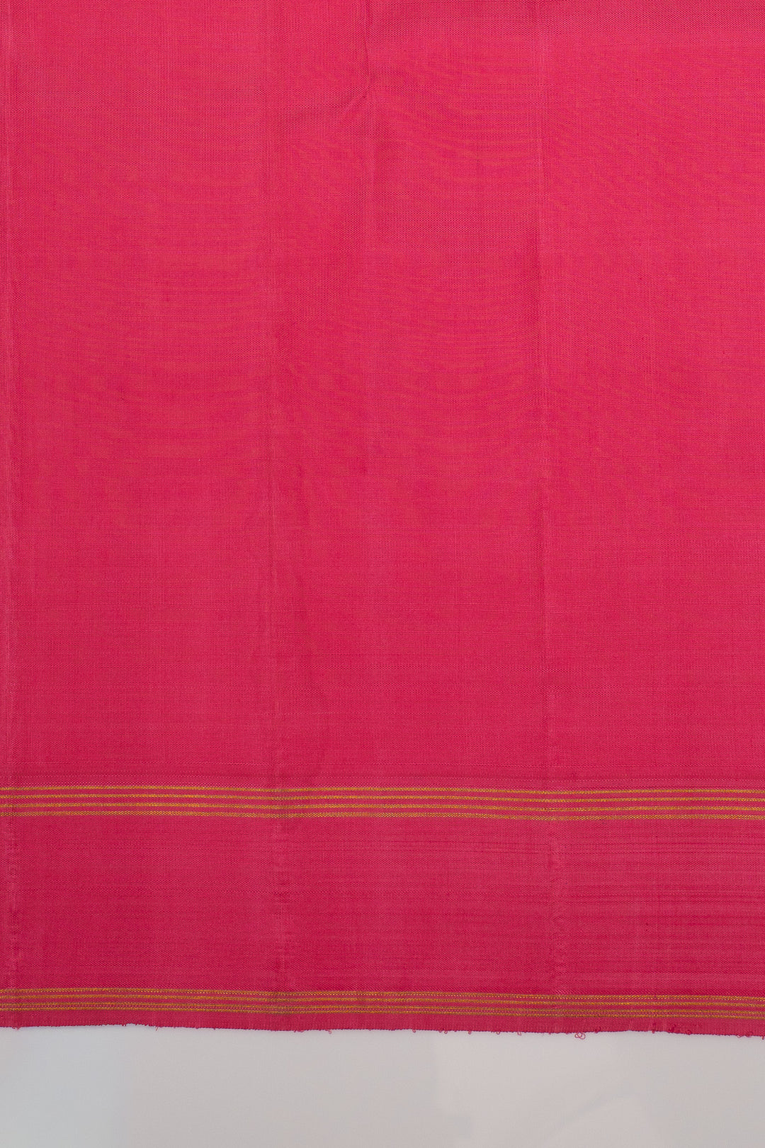 Pink Multi Colour Stripes Pure Linen Kanchipuram Saree