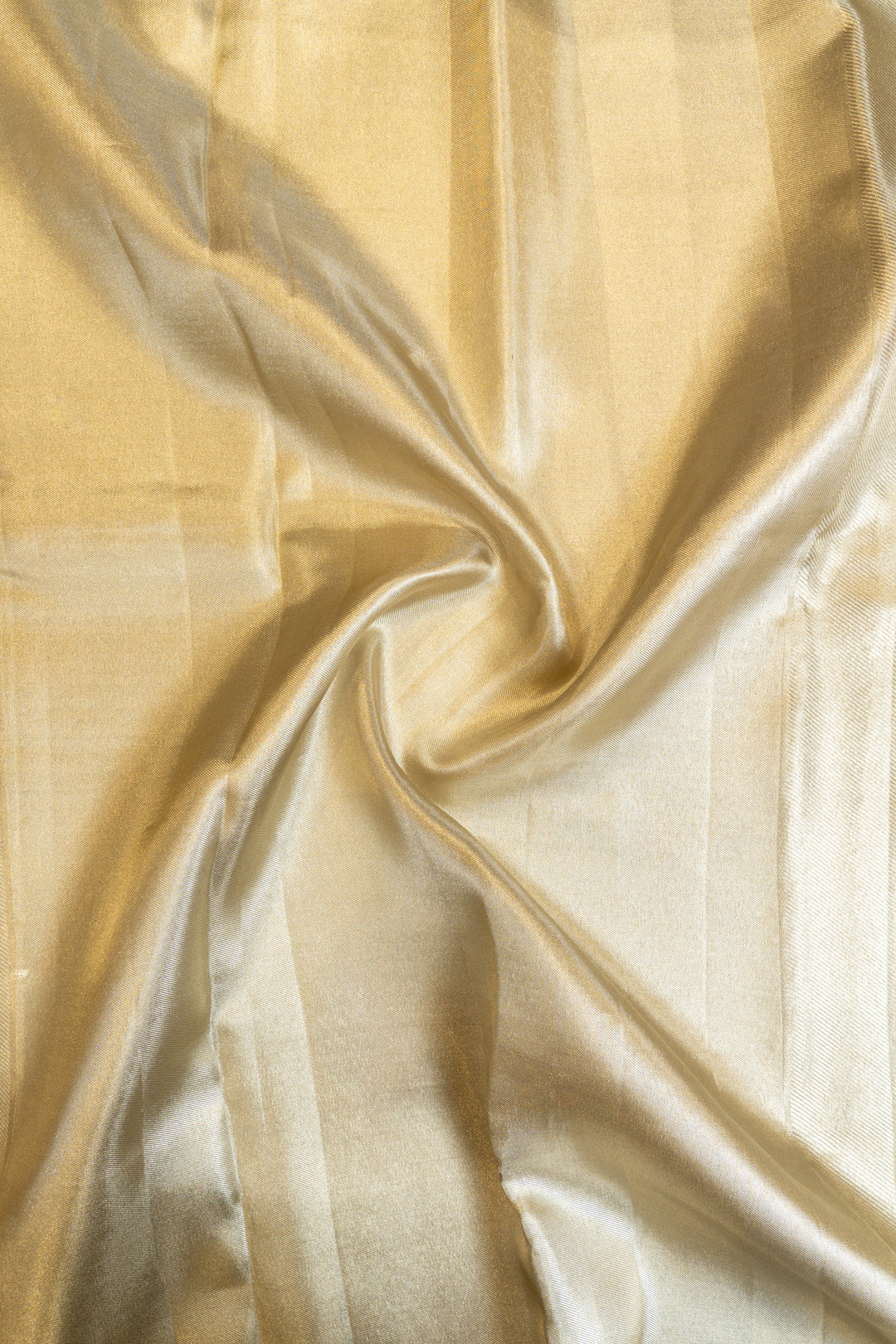 Golden geometric tissue kanjivaram silk saree